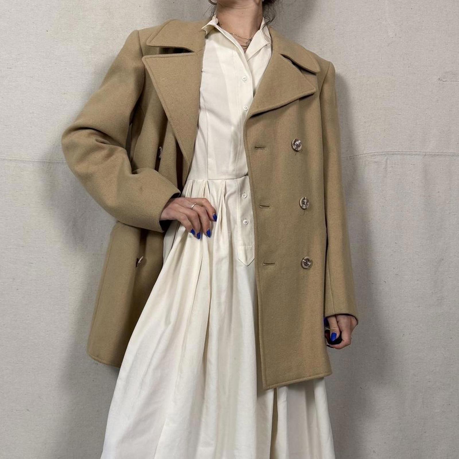 Vintage Lakeland Camel Wool Coat - Made In Czechoslovakia Vintage Camel Overcoat